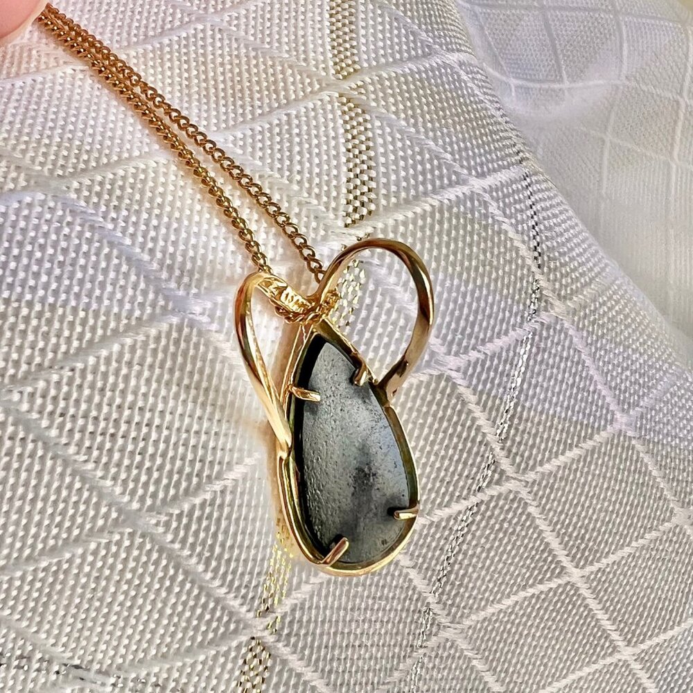 14K Gold Mosaic Australian  Opal Pendant, Opal Jewelry, Australian Jewelry - Picture 10 of 14